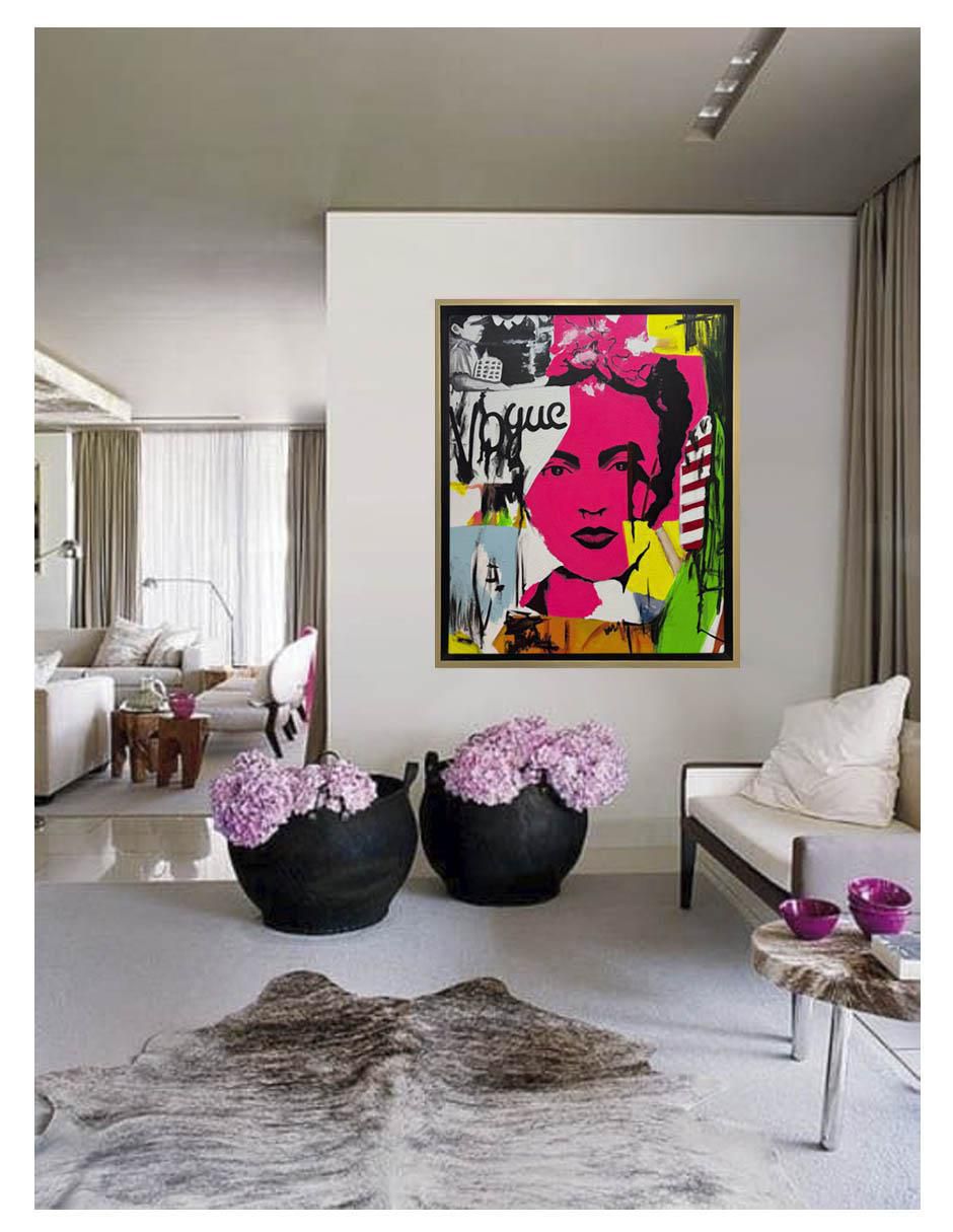 Pintura Friyay técnica acrílico Milleniart 5