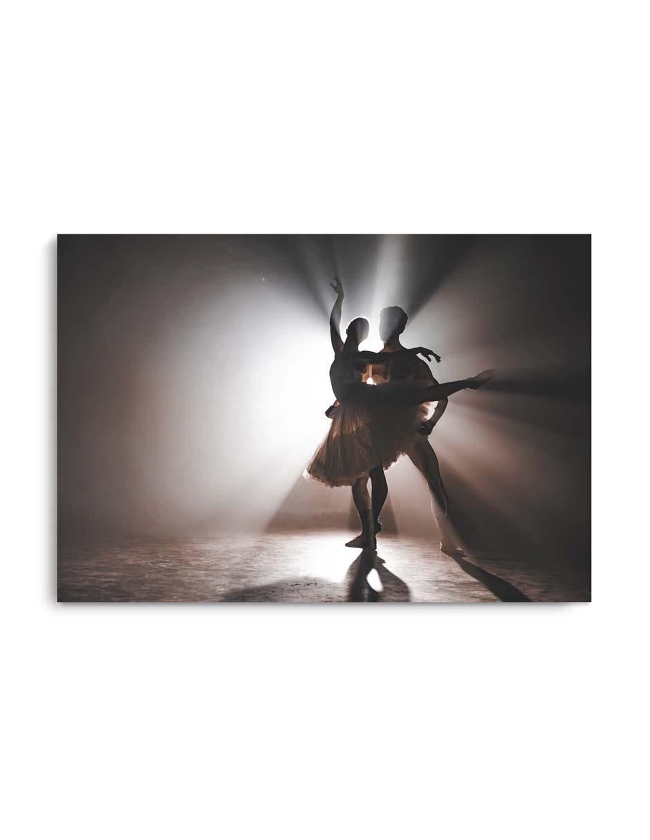 Cuadro decorativo Pareja de ballet bailando con barniz a registro
