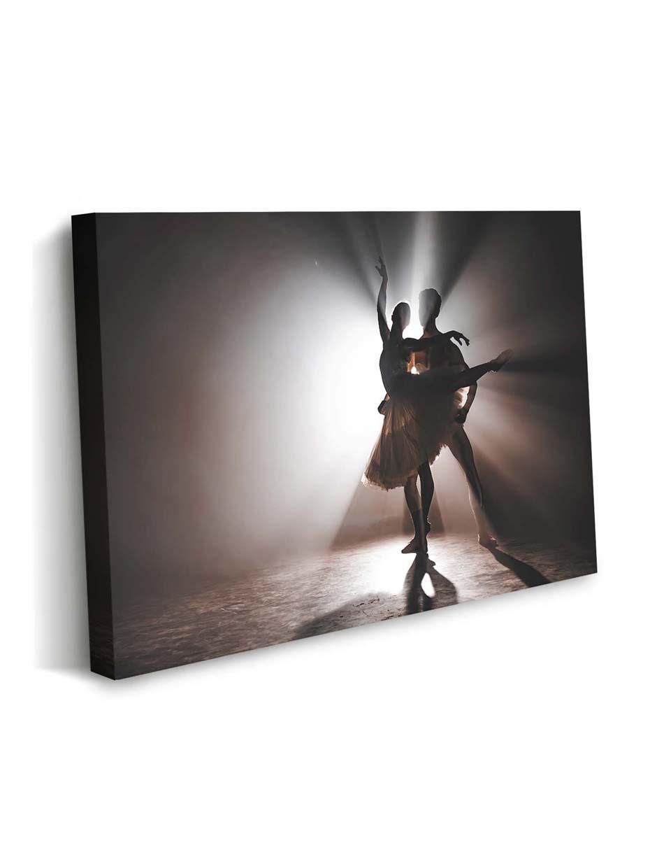Cuadro decorativo Pareja de ballet bailando con barniz a registro 2
