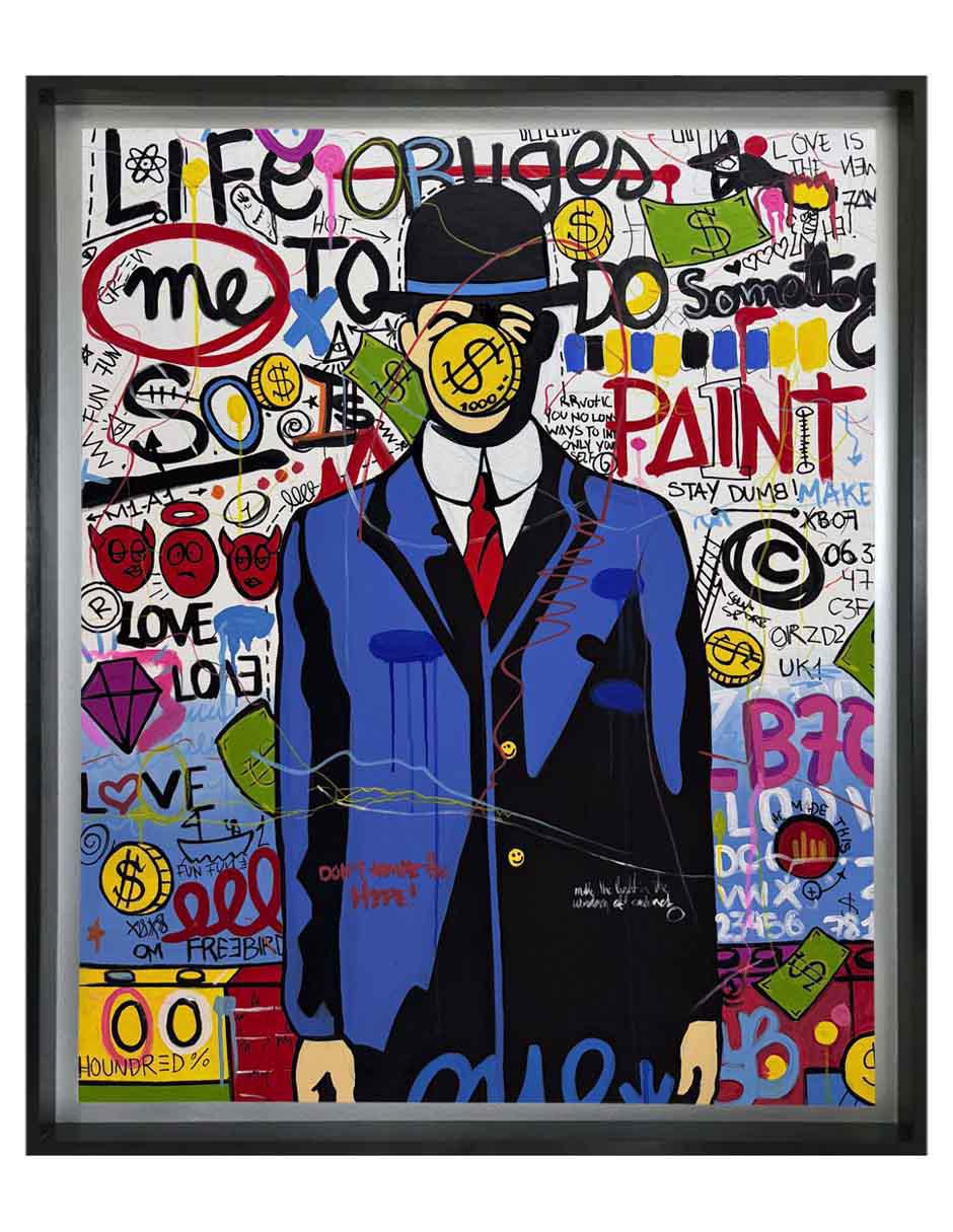 Pintura Dont Hype técnica acrílico Milleniart