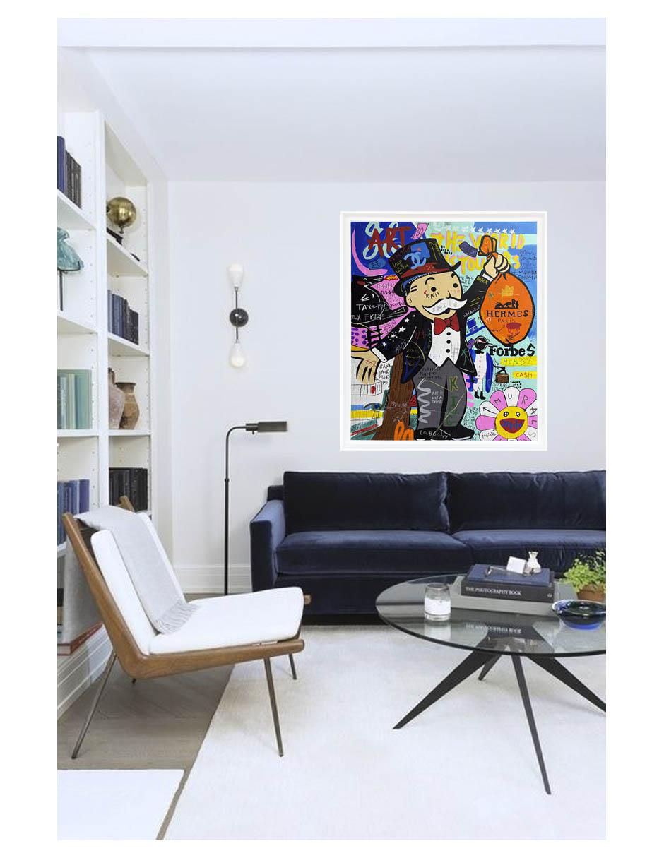 Pintura Rich Life técnica acrílico 2