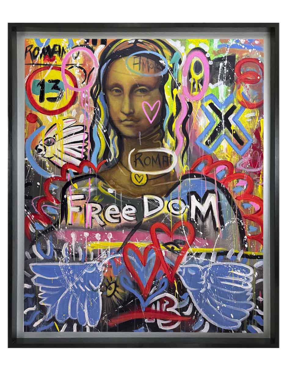 Pintura Freedom técnica acrílico Mona Pintura Freedom técnica acrílico Mona