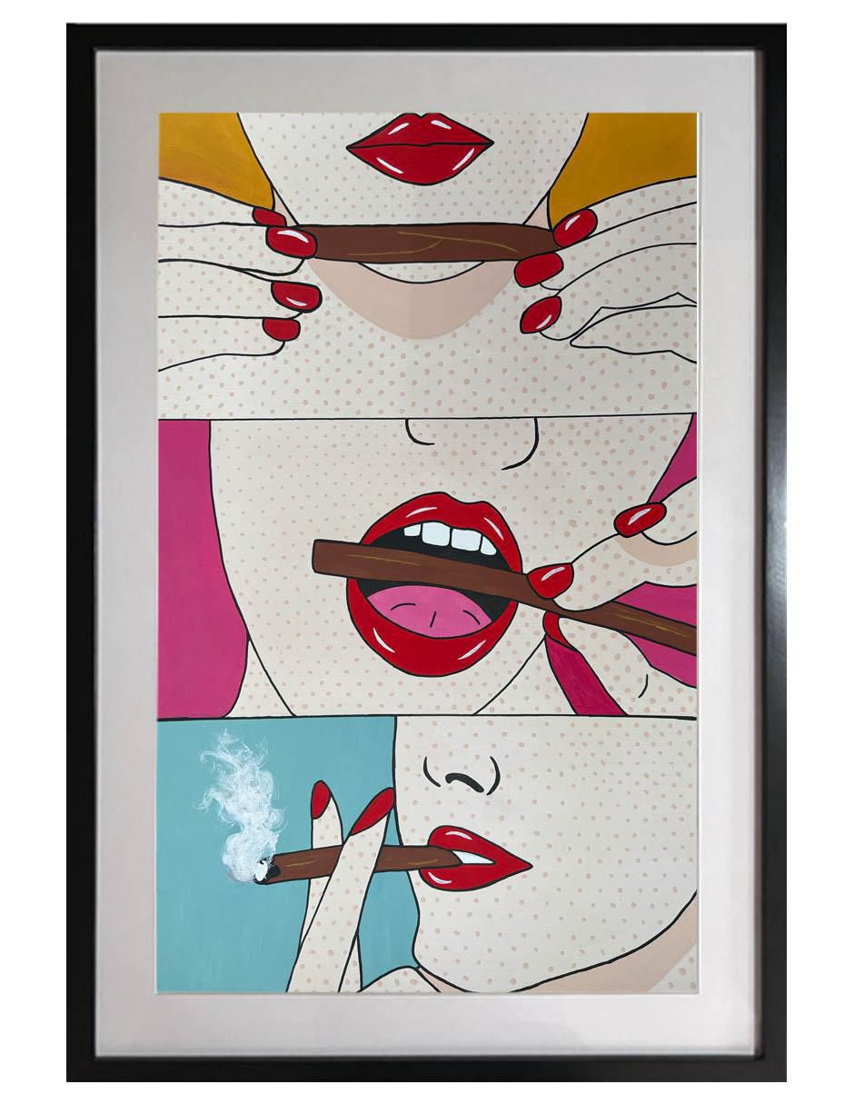 Pintura Dopamina técnica acrílico