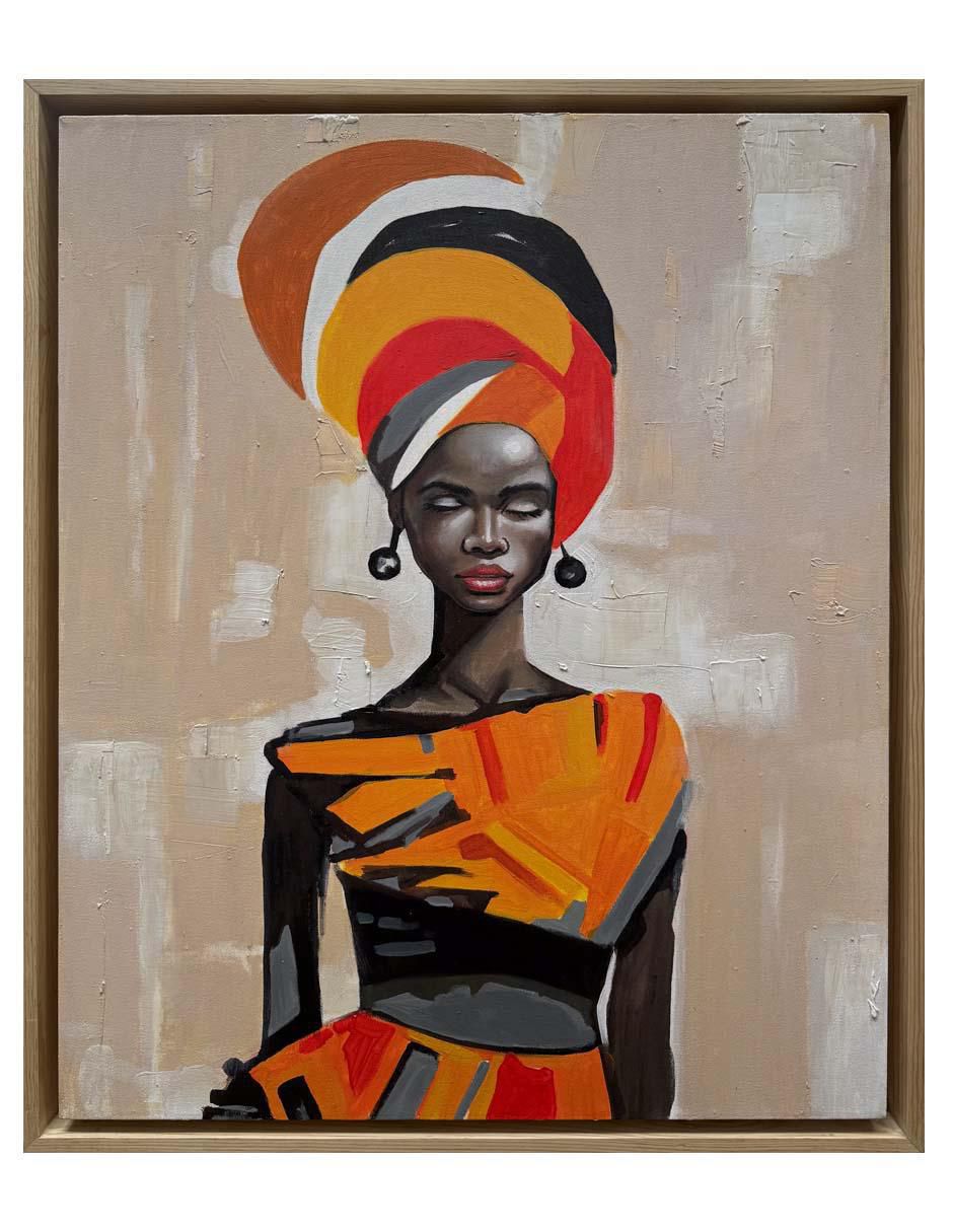 Pintura Madame técnica acrílico Culturales