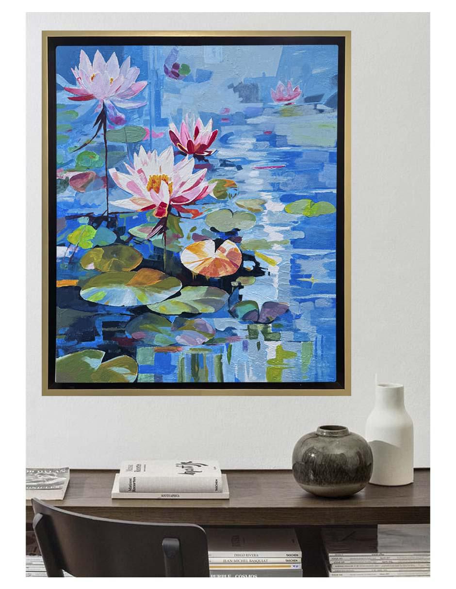 Pintura Jardín Japonés técnica acrílico JARDINES 2