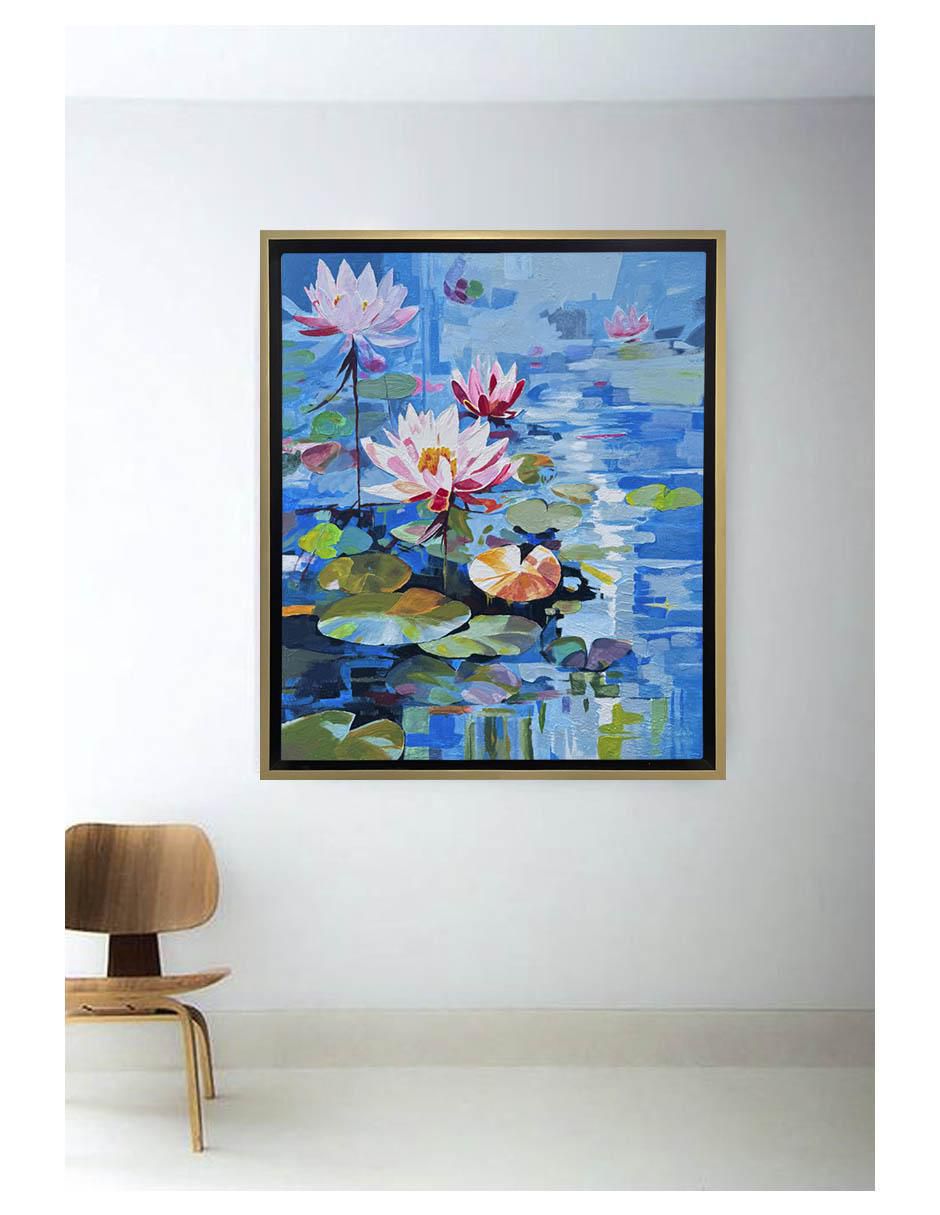 Pintura Jardín Japonés técnica acrílico JARDINES 4