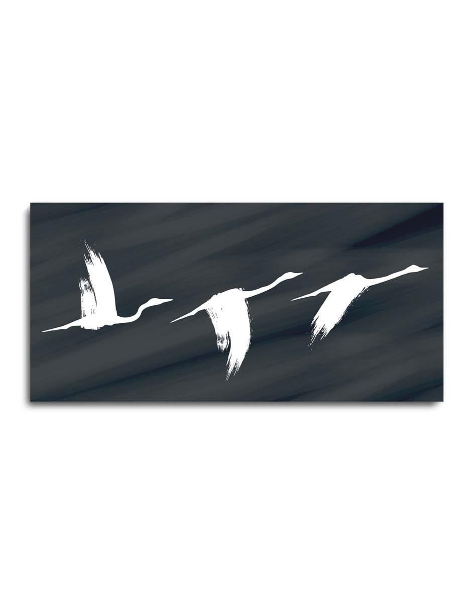 Cuadro decorativo Parvada de gaviotas volando con barniz a registro Cuadro decorativo Parvada de gaviotas volando con barniz a registro