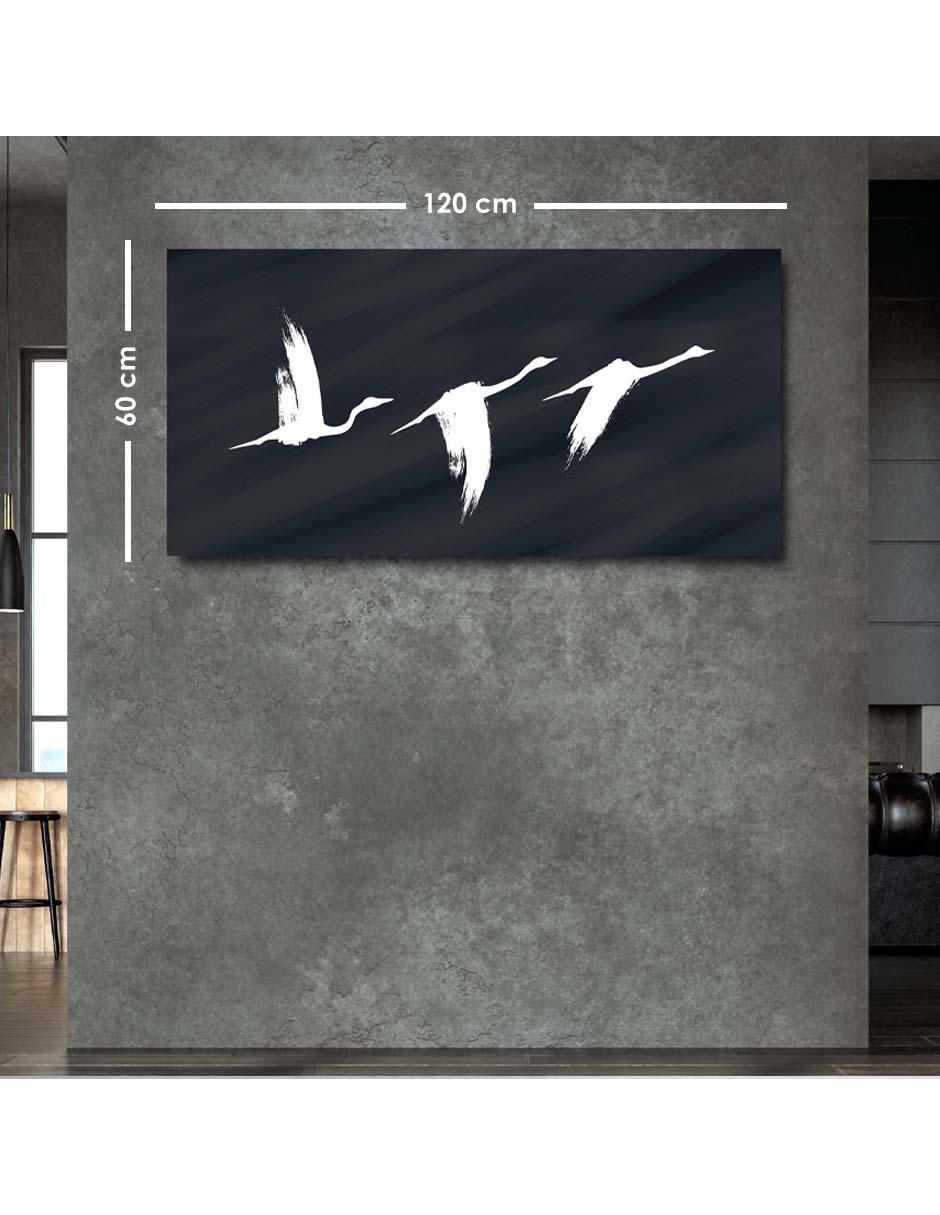 Cuadro decorativo Parvada de gaviotas volando con barniz a registro 2