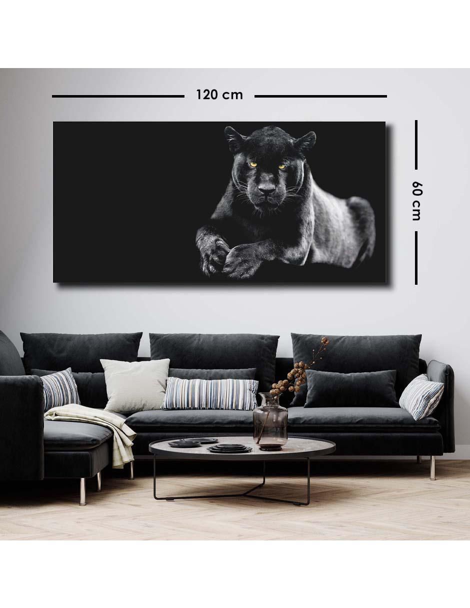 Cuadro decorativo Puma en la obscuridad con barniz a registro 5