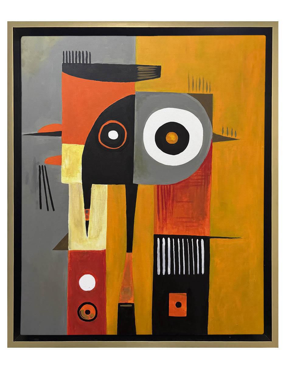 Pintura Jadiel técnica acrílico Tribal