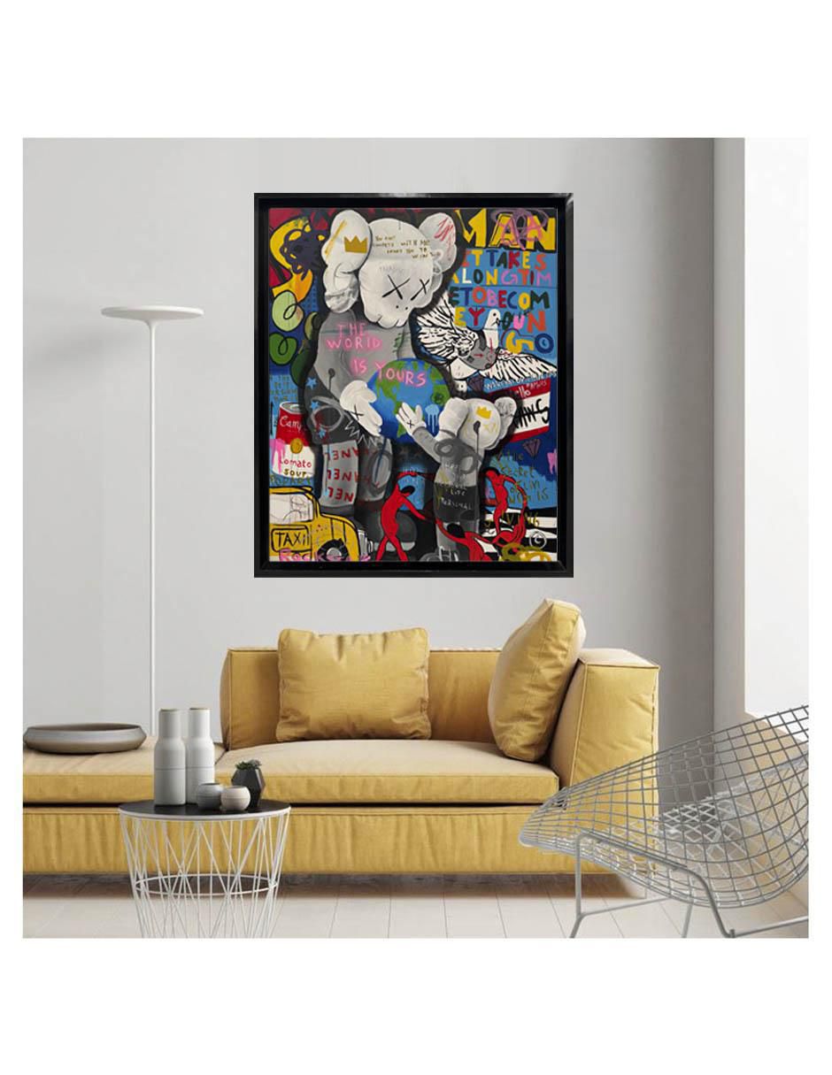 Pintura The World Is Yours II MN técnica acrílico Pop 4