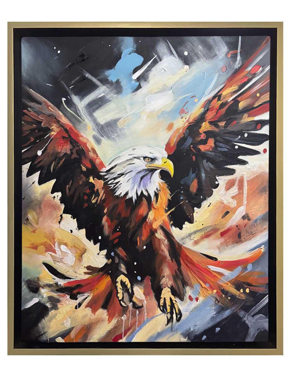 Pintura Eagle técnica acrílico AnimalArt