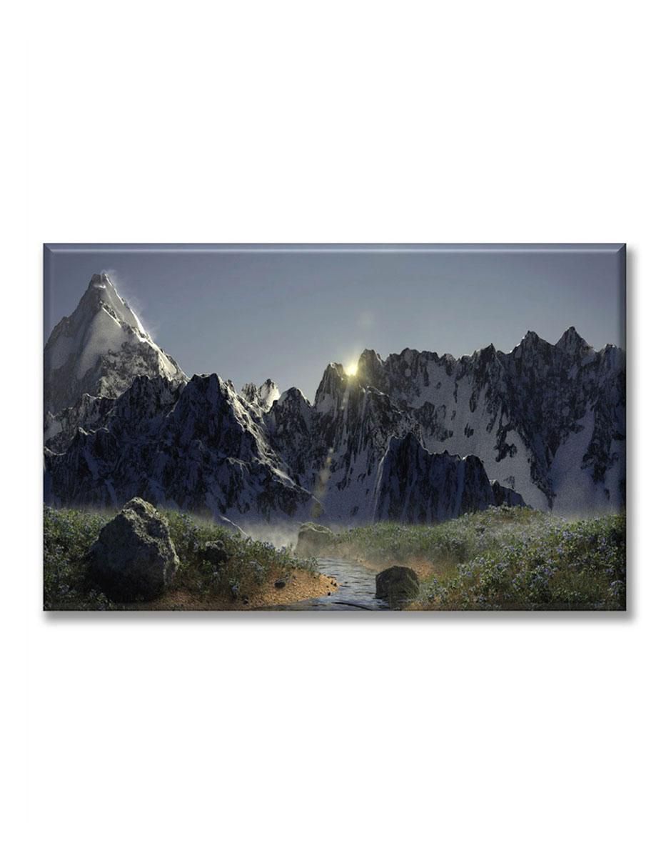 Cuadro decorativo Montaña con puesta de sol