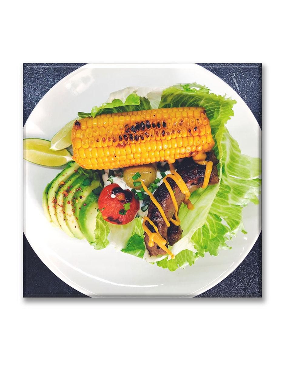 Cuadro decorativo Carne y ensalada