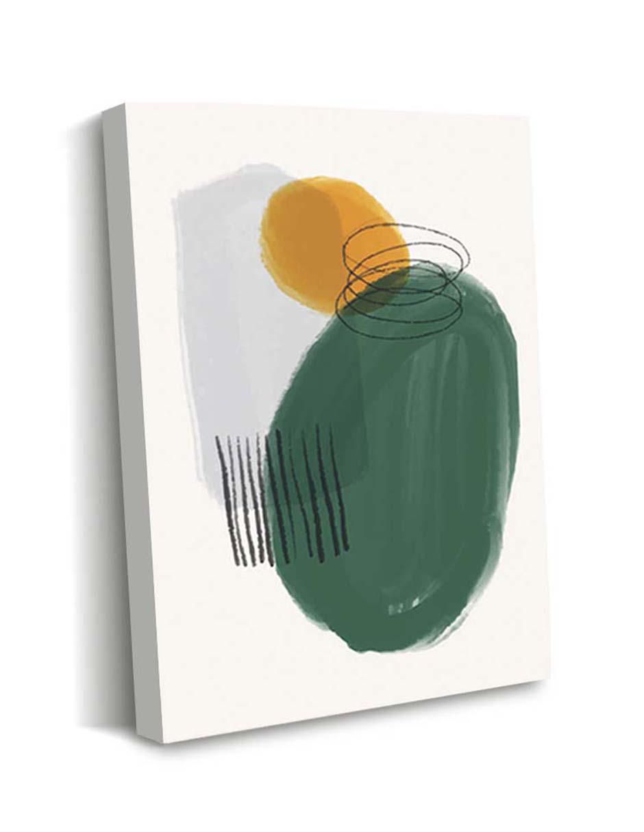 Cuadro decorativo Siluetas abstractas peculiares con barniz a registro 2