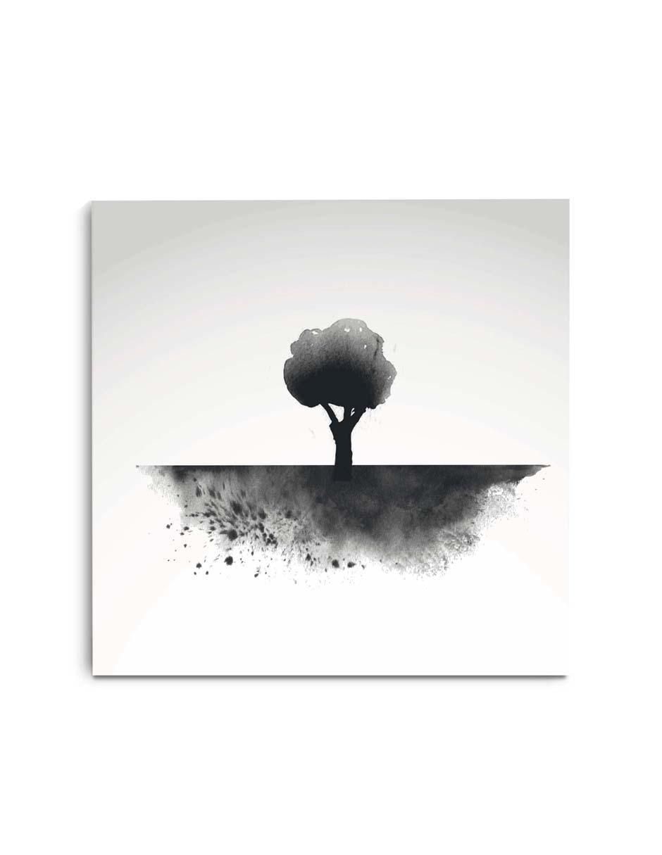 Cuadro decorativo Tinta natural de un árbol con barniz a registro Cuadro decorativo Tinta natural de un árbol con barniz a registro
