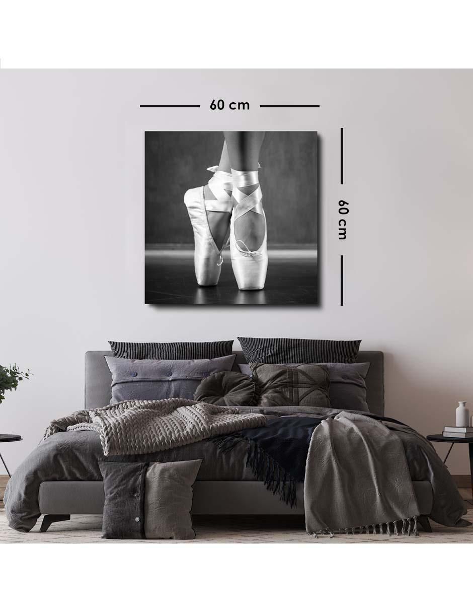 Cuadro decorativo Canvas Art Zapatillas de ballet con barniz a registro