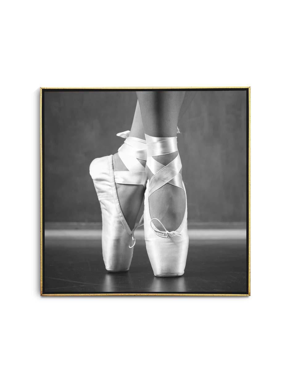 Cuadro decorativo Zapatillas de ballet con barniz a registro Cuadro decorativo Zapatillas de ballet con barniz a registro