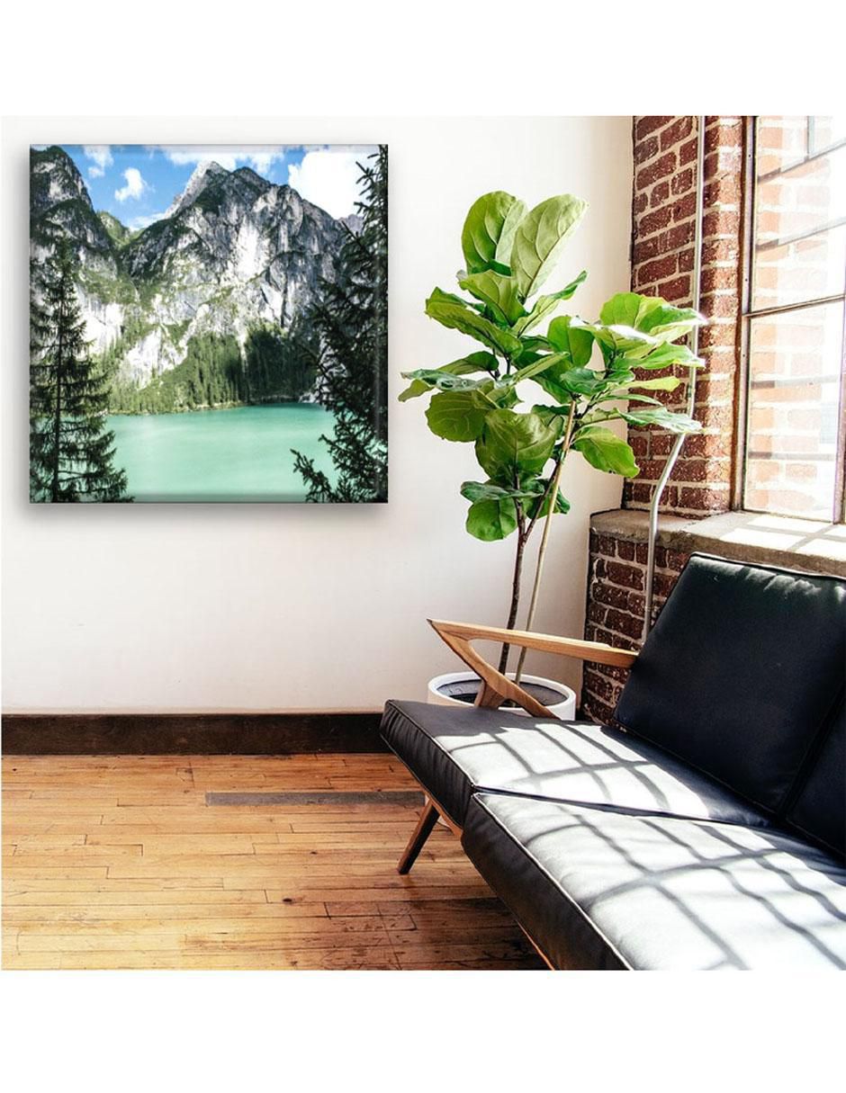 Cuadro decorativo Lago verde azul 4