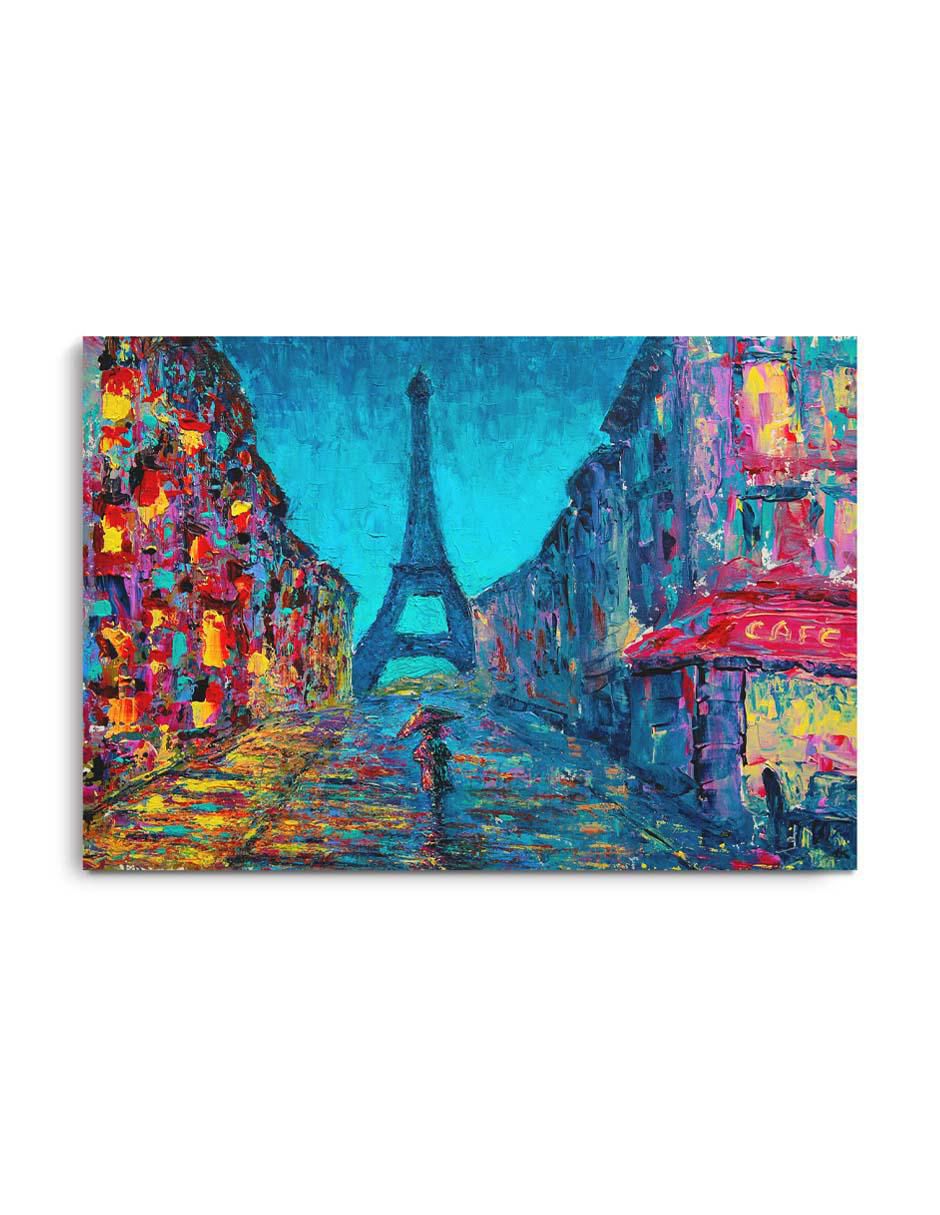 Cuadro decorativo Arte callejero de parís y barniz a registro