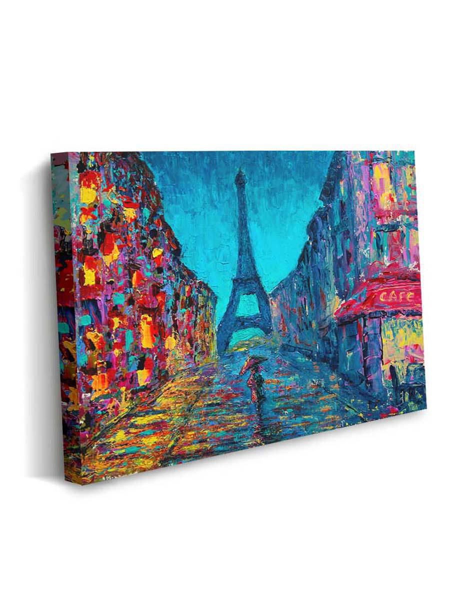 Cuadro decorativo Arte callejero de parís y barniz a registro 2