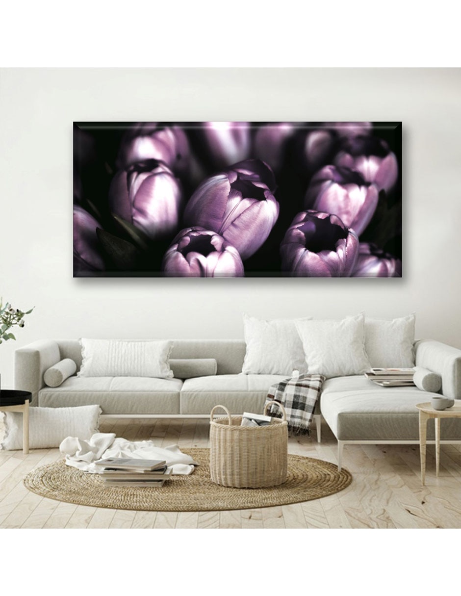 Cuadro decorativo Tulipanes lilas 2