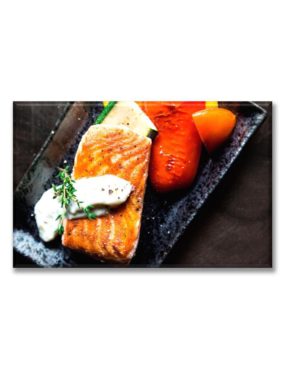 Cuadro decorativo Platillo de salmón Cuadro decorativo Platillo de salmón