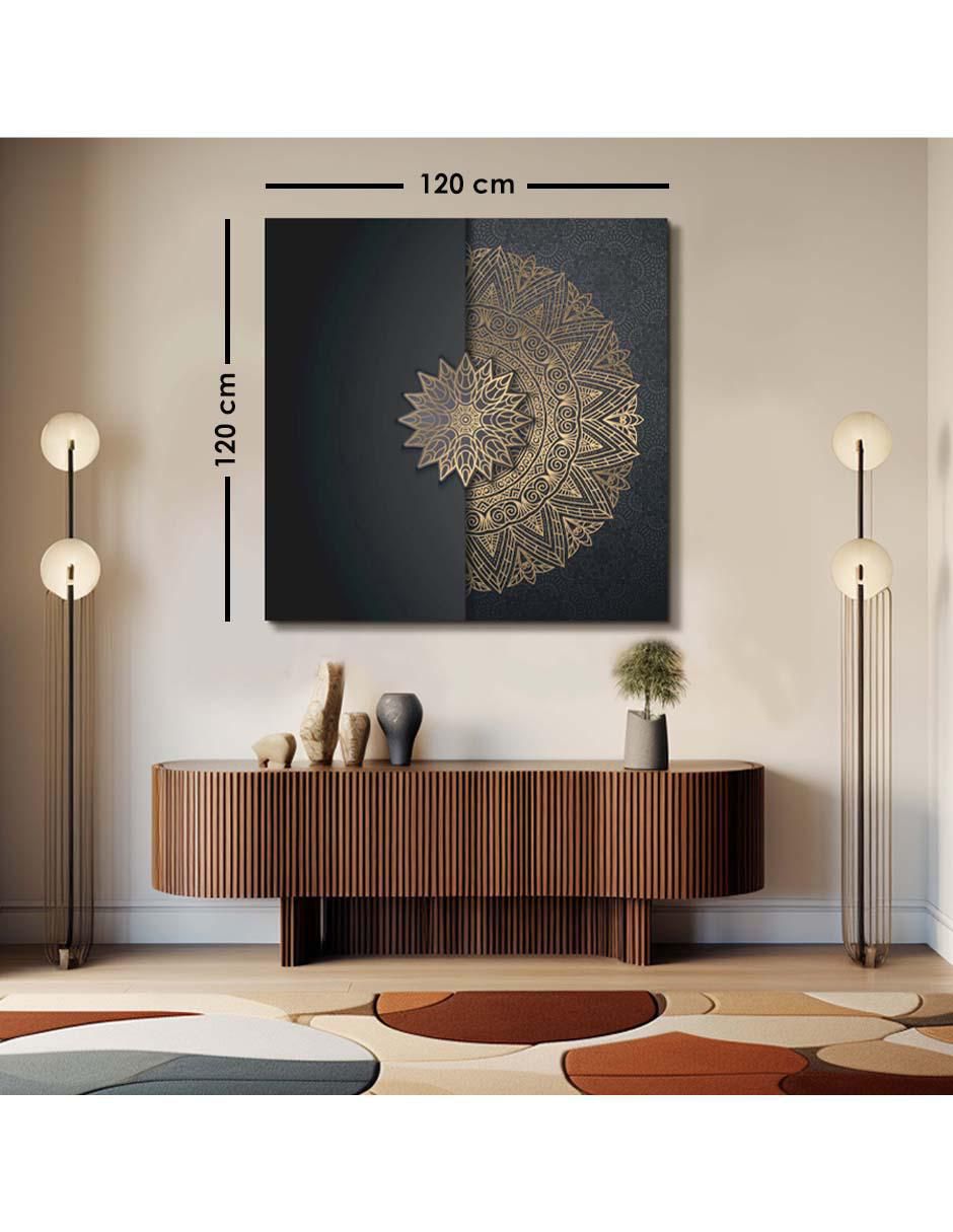 Cuadro decorativo Mandala elegante con barniz a registro 5