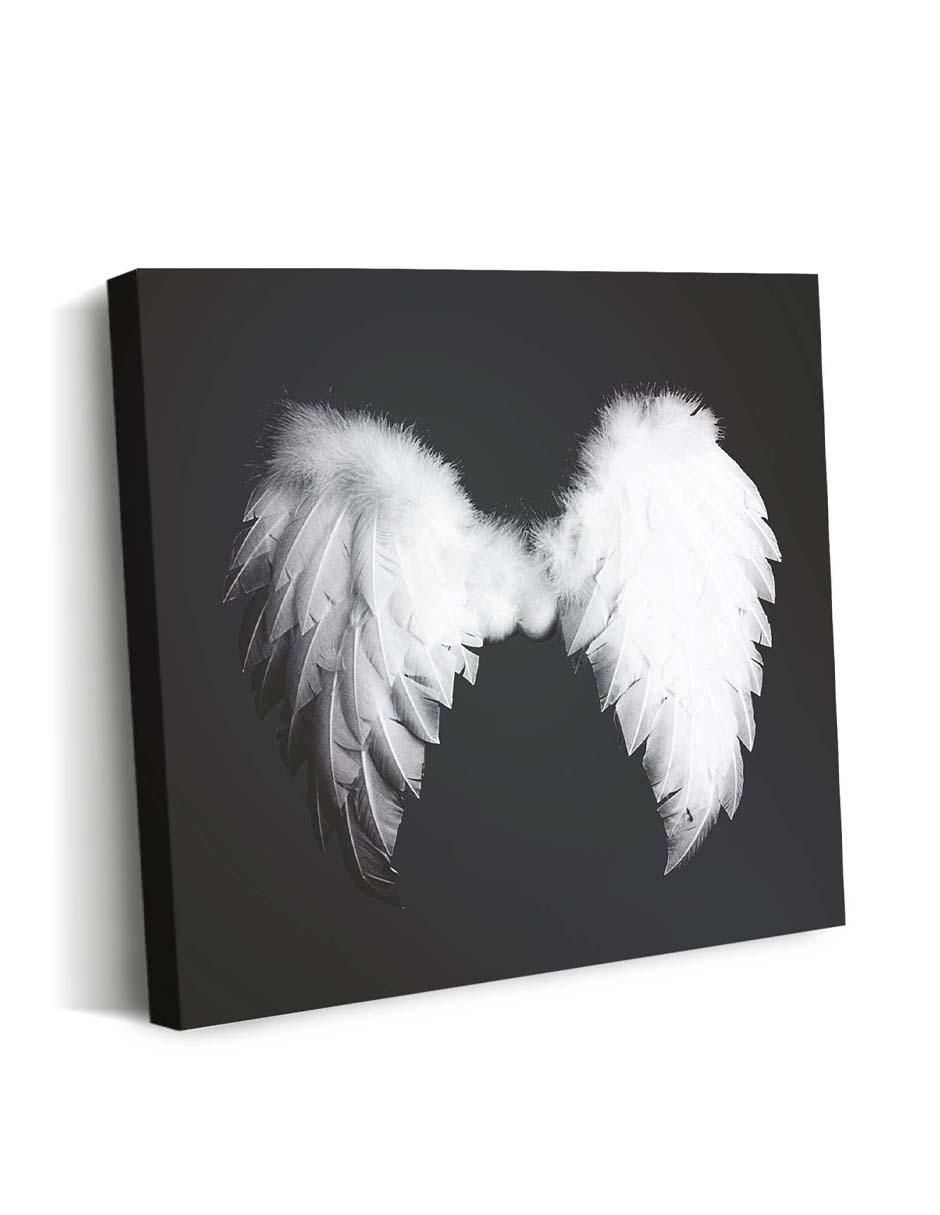 Cuadro decorativo Canvas Art Ala de ángel esponjosas con barniz a registro