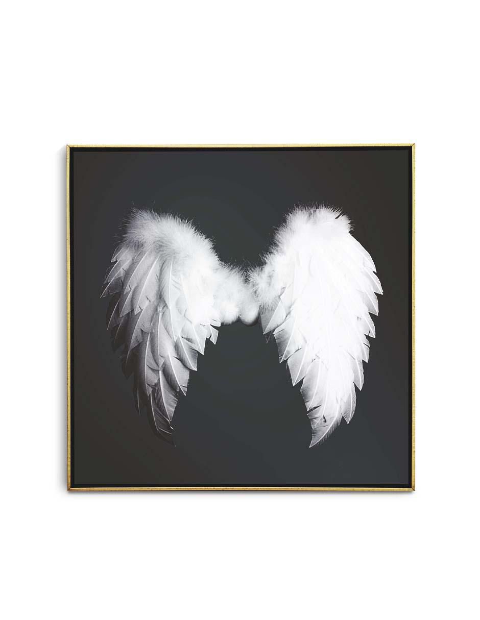 Cuadro decorativo Ala de ángel esponjosas con barniz a registro