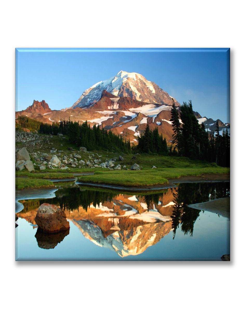 Cuadro decorativo Montaña con nieve en el verano Cuadro decorativo Montaña con nieve en el verano