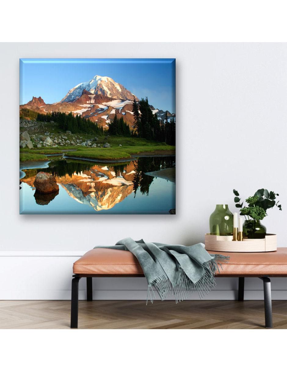 Cuadro decorativo Montaña con nieve en el verano 3