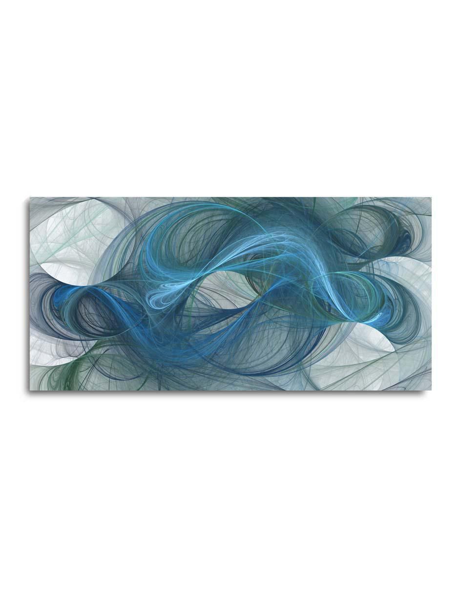 Cuadro decorativo arte fractal de espacio de ilustración con barniz a registro