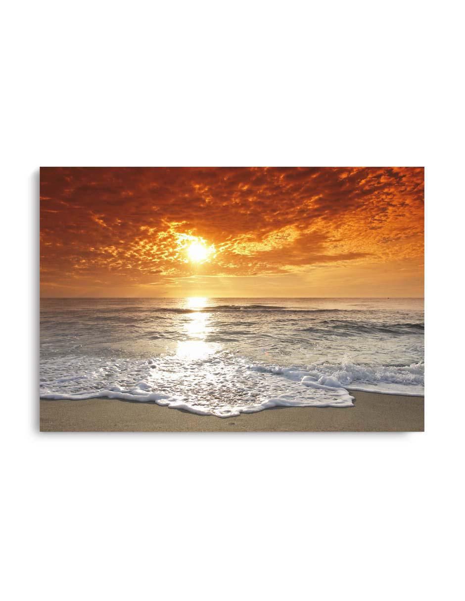 Cuadro decorativo Apuesta de sol en el mar con barniz a registro Cuadro decorativo Apuesta de sol en el mar con barniz a registro