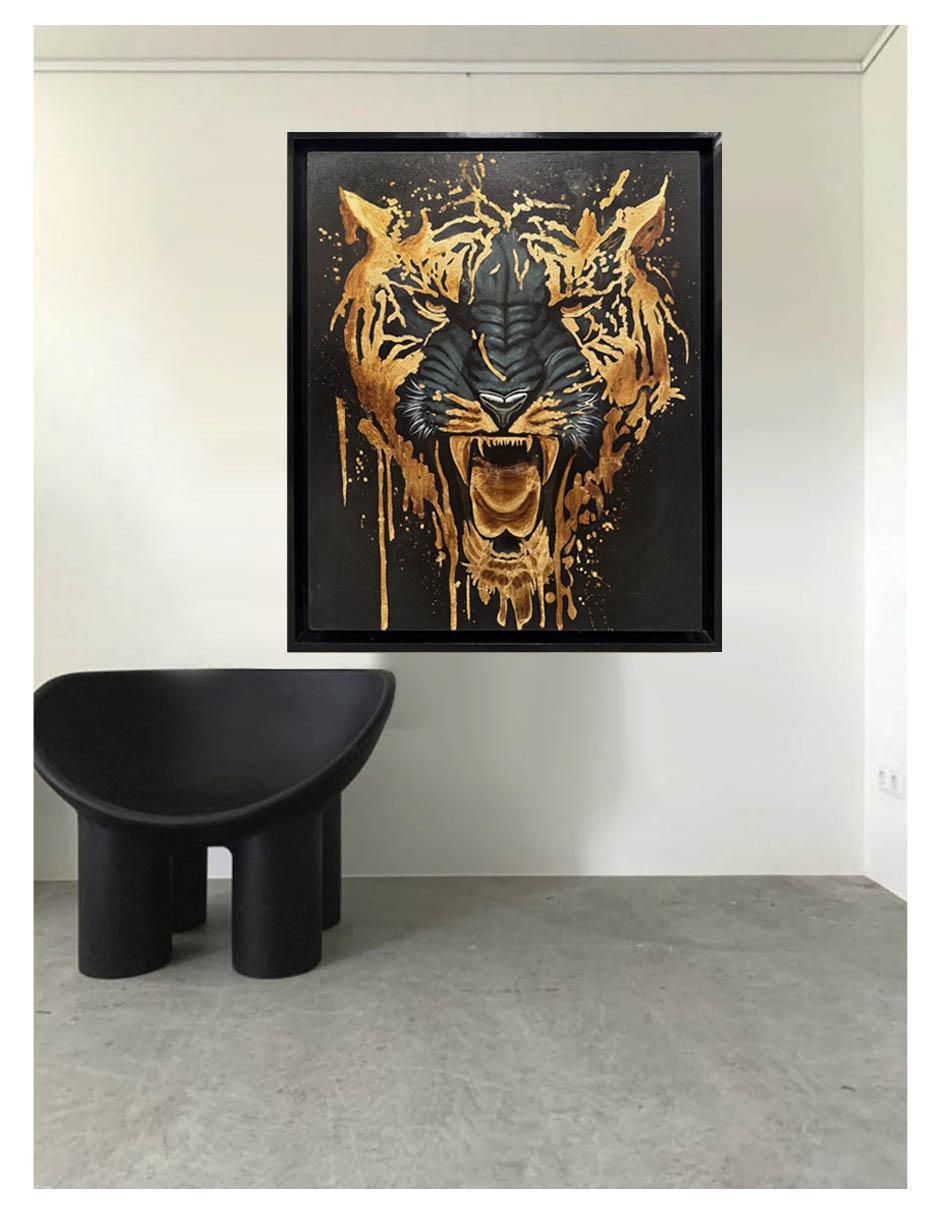 Pintura Anger técnica acrílico AnimalArt 3