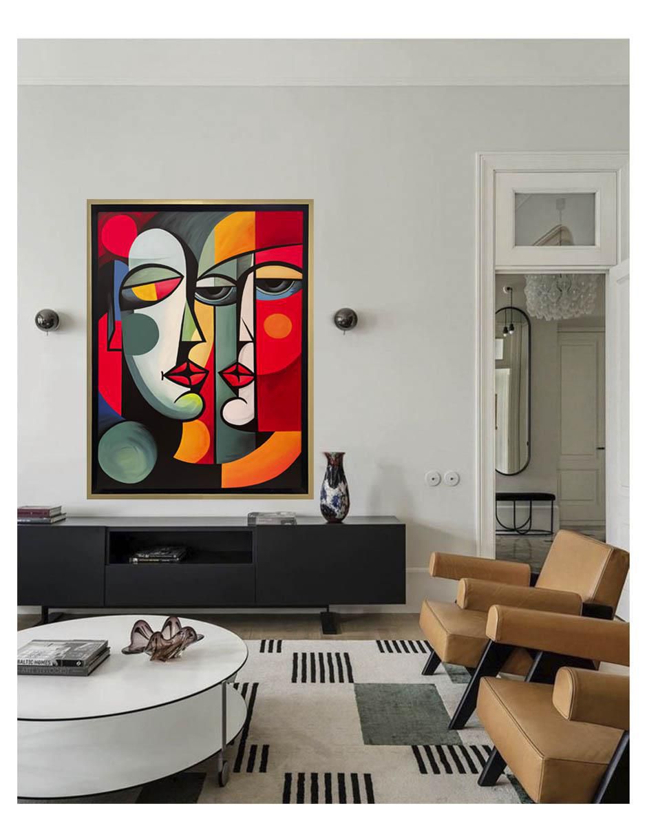 Pintura Tú mi reflejo técnica acrílico Faces 2