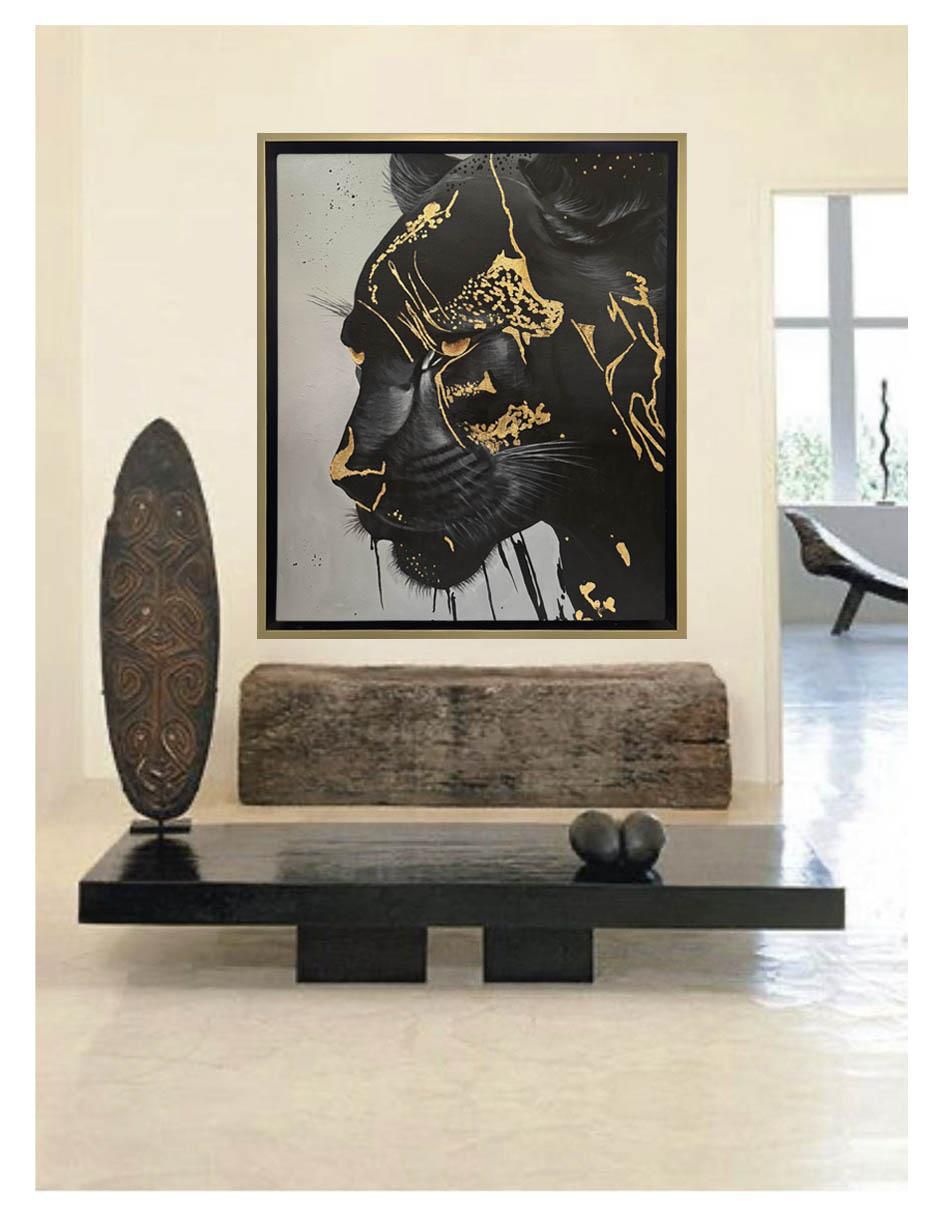 Pintura Puma técnica acrílico AnimalArt 5