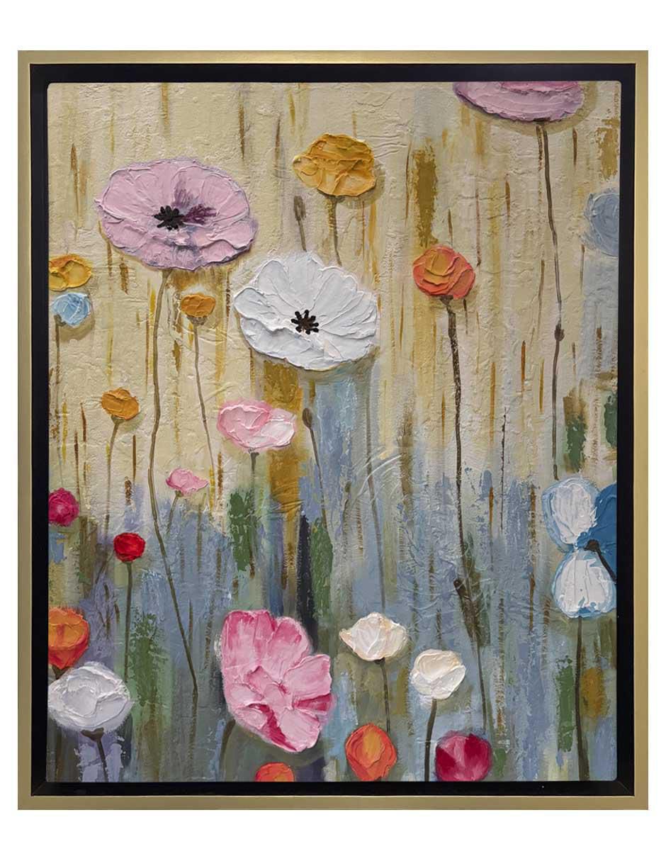 Pintura Jardín técnica acrílico