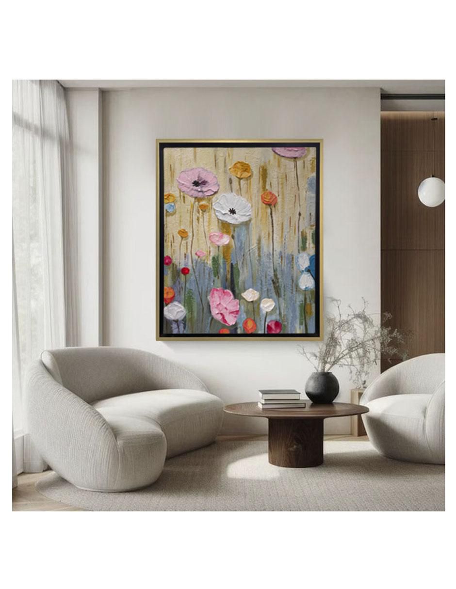 Pintura Jardín técnica acrílico 5