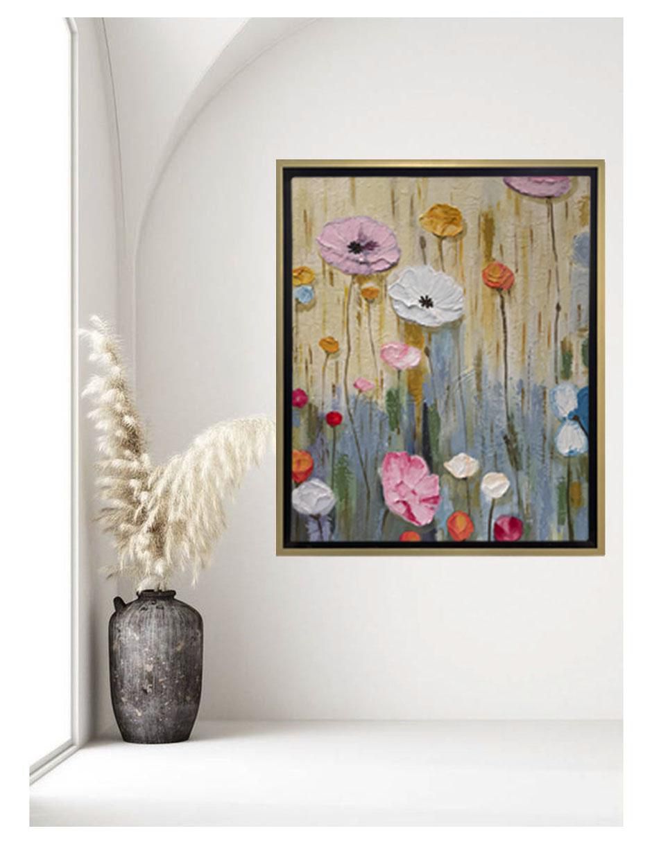 Pintura Jardín técnica acrílico 6