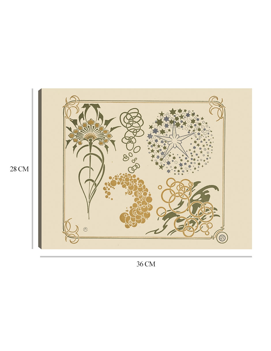 Cuadro decorativo técnica mixta Formas 2