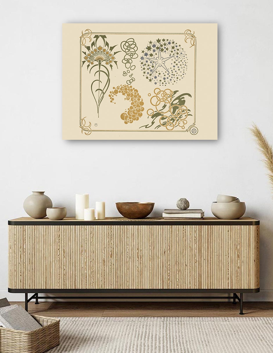 Cuadro decorativo técnica mixta Formas 5