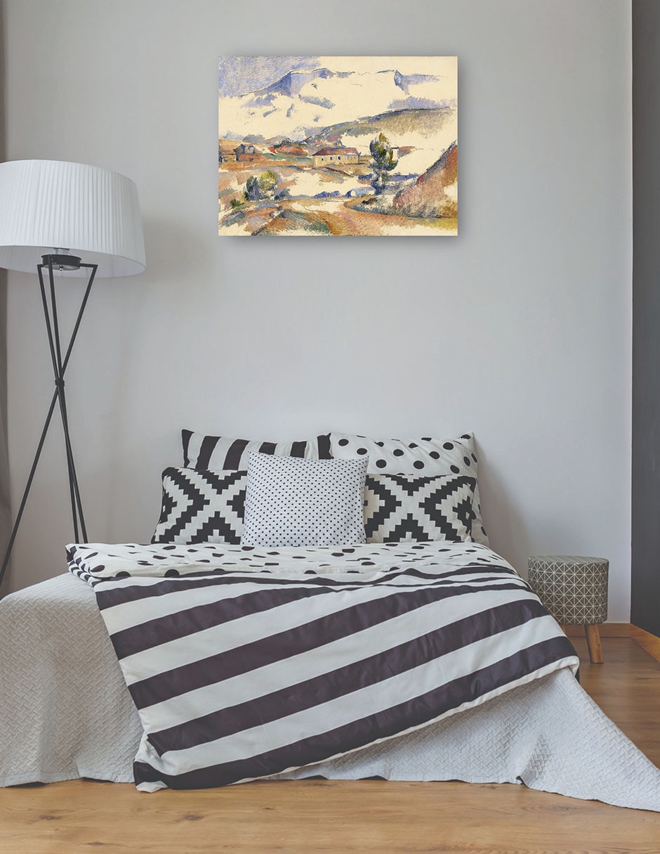 Cuadro decorativo Montaña Sainte-Victoire, cerca de Gardanne (c. 1887) técnica mixta Campos 3