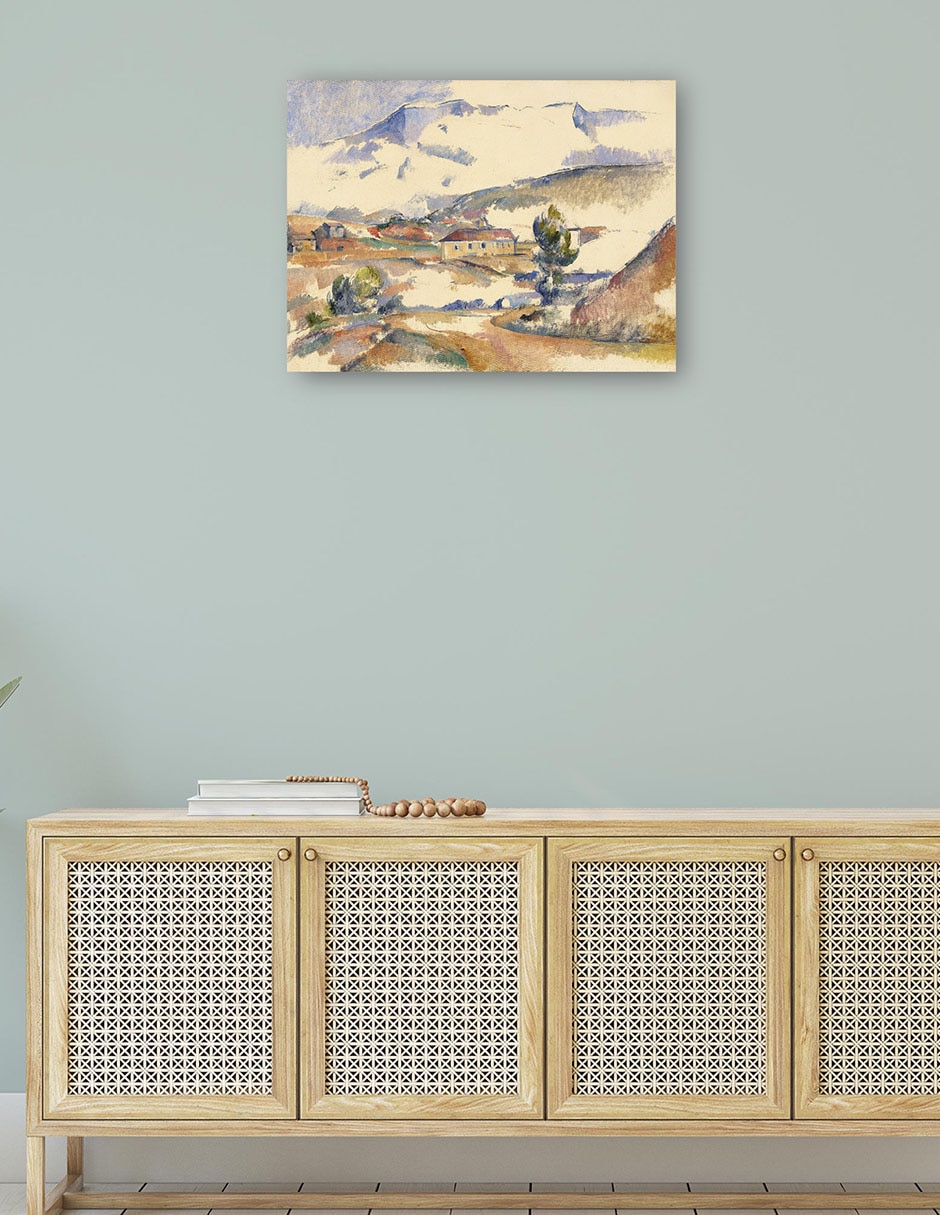 Cuadro decorativo Montaña Sainte-Victoire, cerca de Gardanne (c. 1887) técnica mixta Campos 4