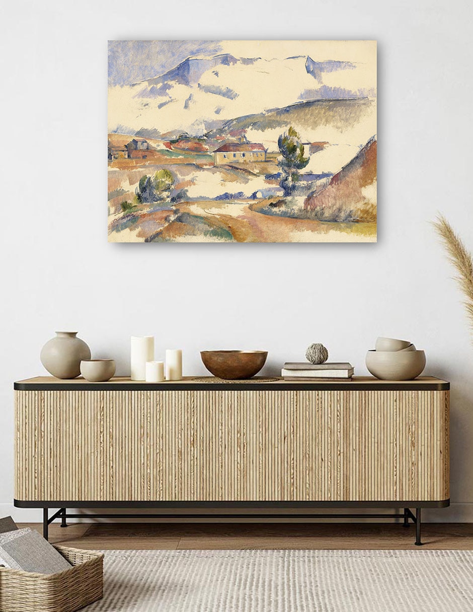 Cuadro decorativo Montaña Sainte-Victoire, cerca de Gardanne (c. 1887) técnica mixta Campos 5
