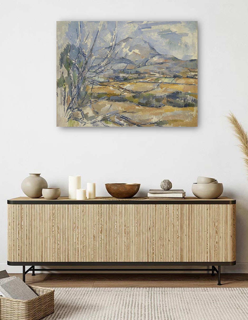 Cuadro decorativo Montaña Santa Victoria técnica mixta Campos 5