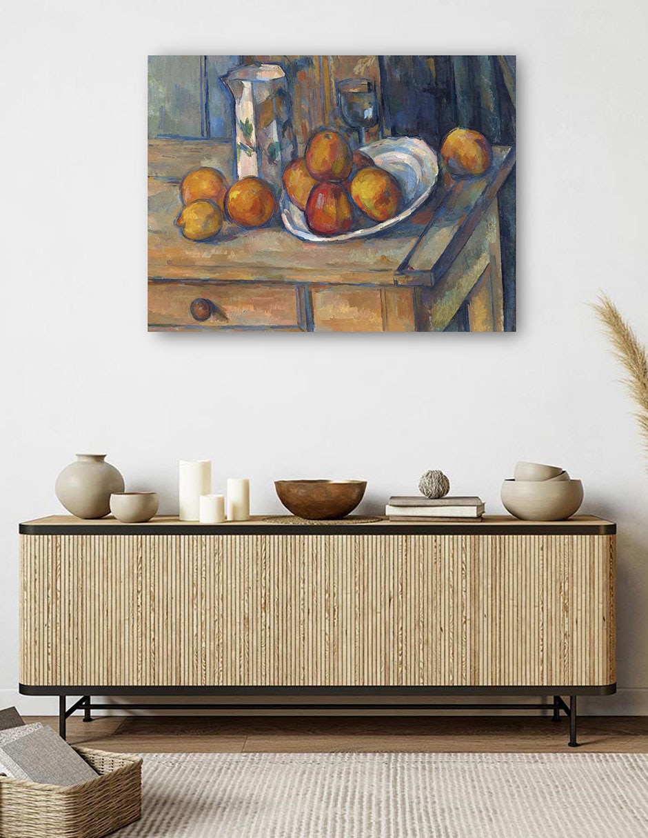 Cuadro decorativo Naturaleza muerta con jarra de leche y fruta (c. 1900) técnica mixta 5