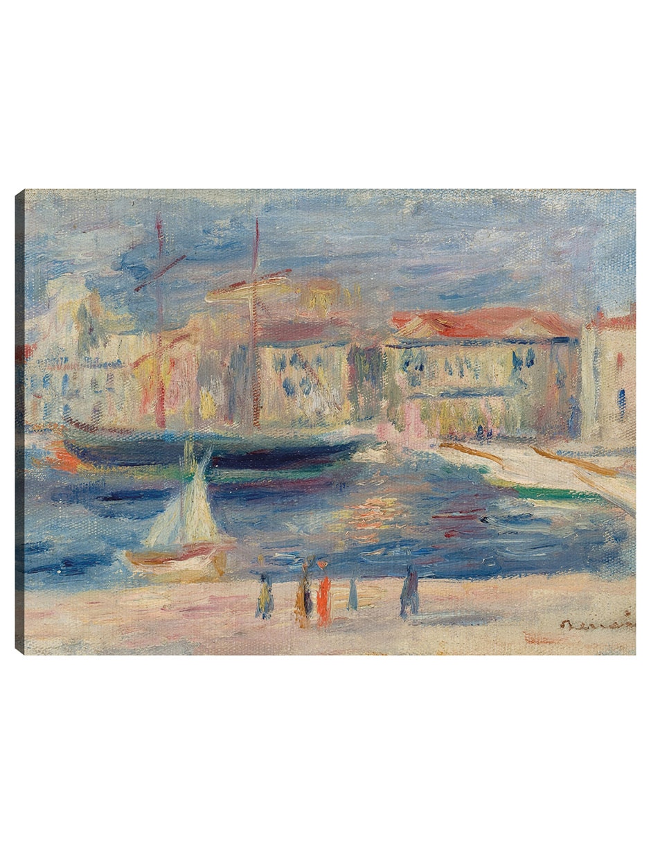 Cuadro decorativo El puerto de Saint-Tropez técnica mixta Inspiración