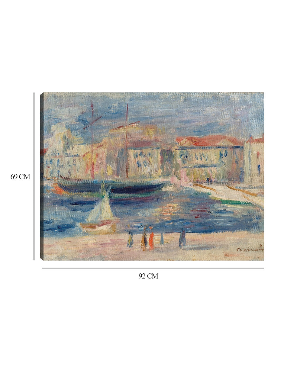Cuadro decorativo El puerto de Saint-Tropez técnica mixta Inspiración 8