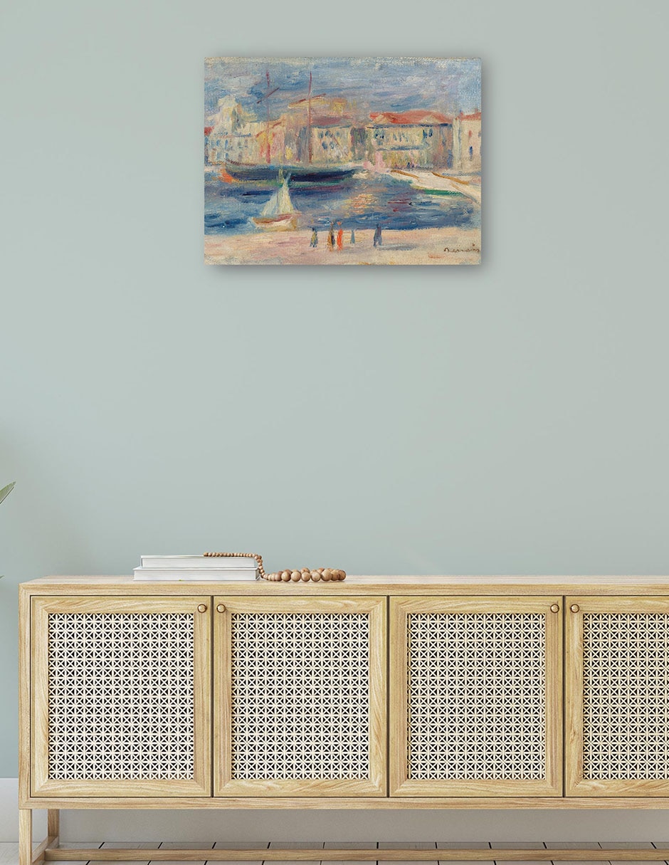 Cuadro decorativo El puerto de Saint-Tropez técnica mixta Inspiración 4
